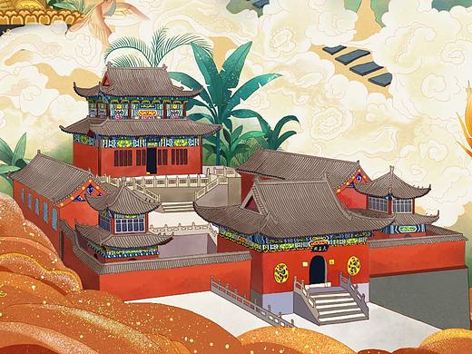 #梵天净土#梵净山  宣传插画
