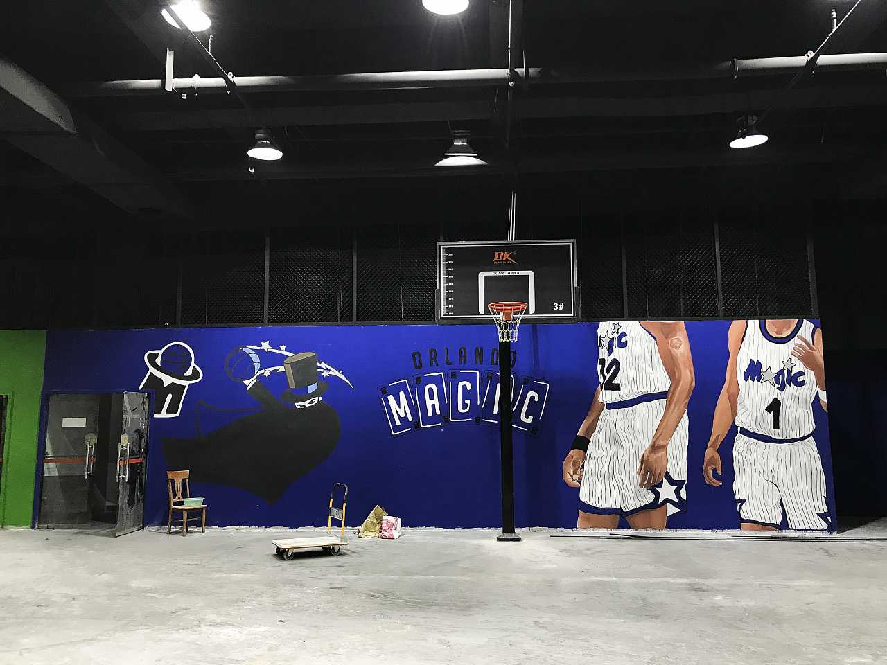 篮球场墙绘素材图片