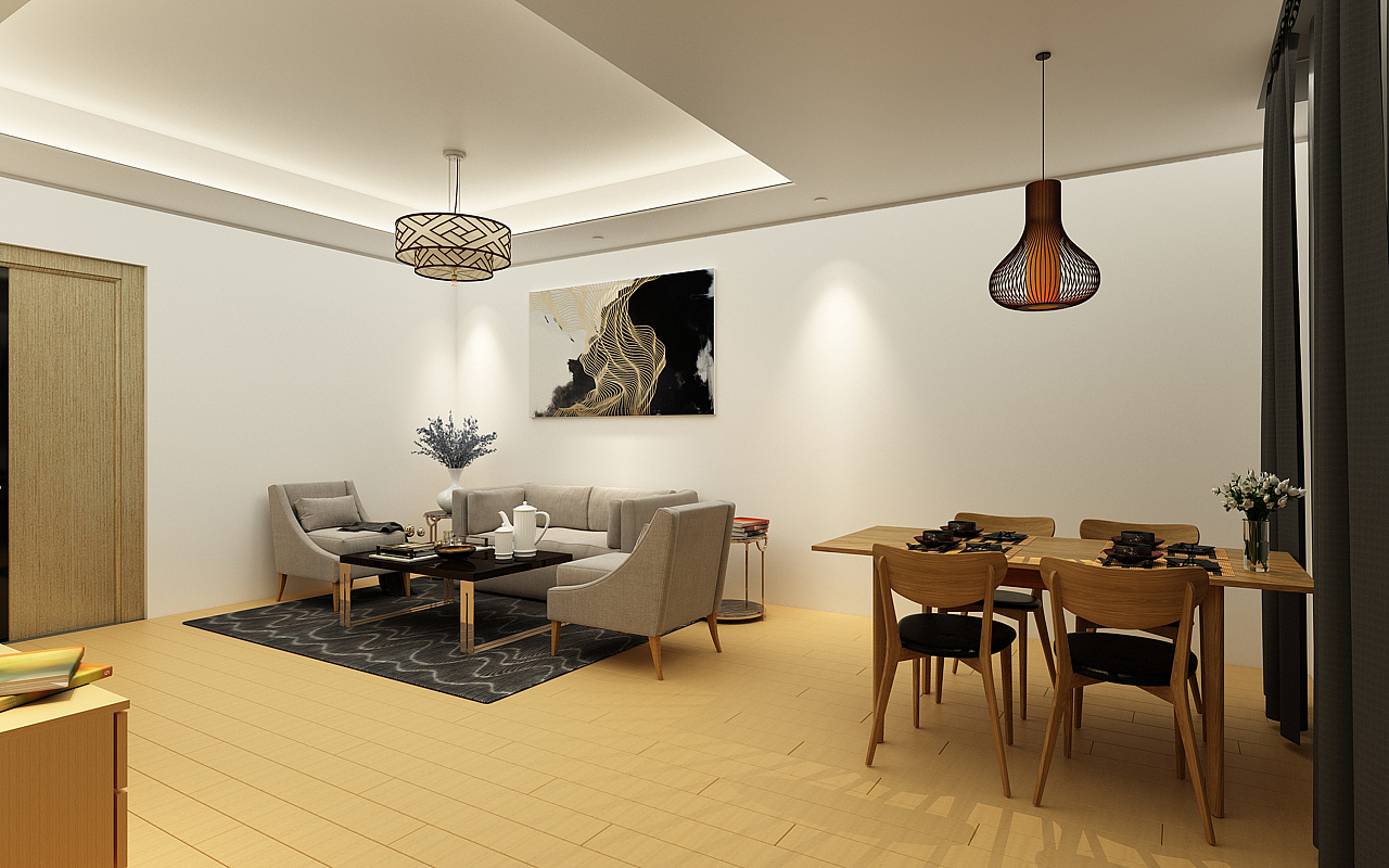 3d室内设计-建模-渲染