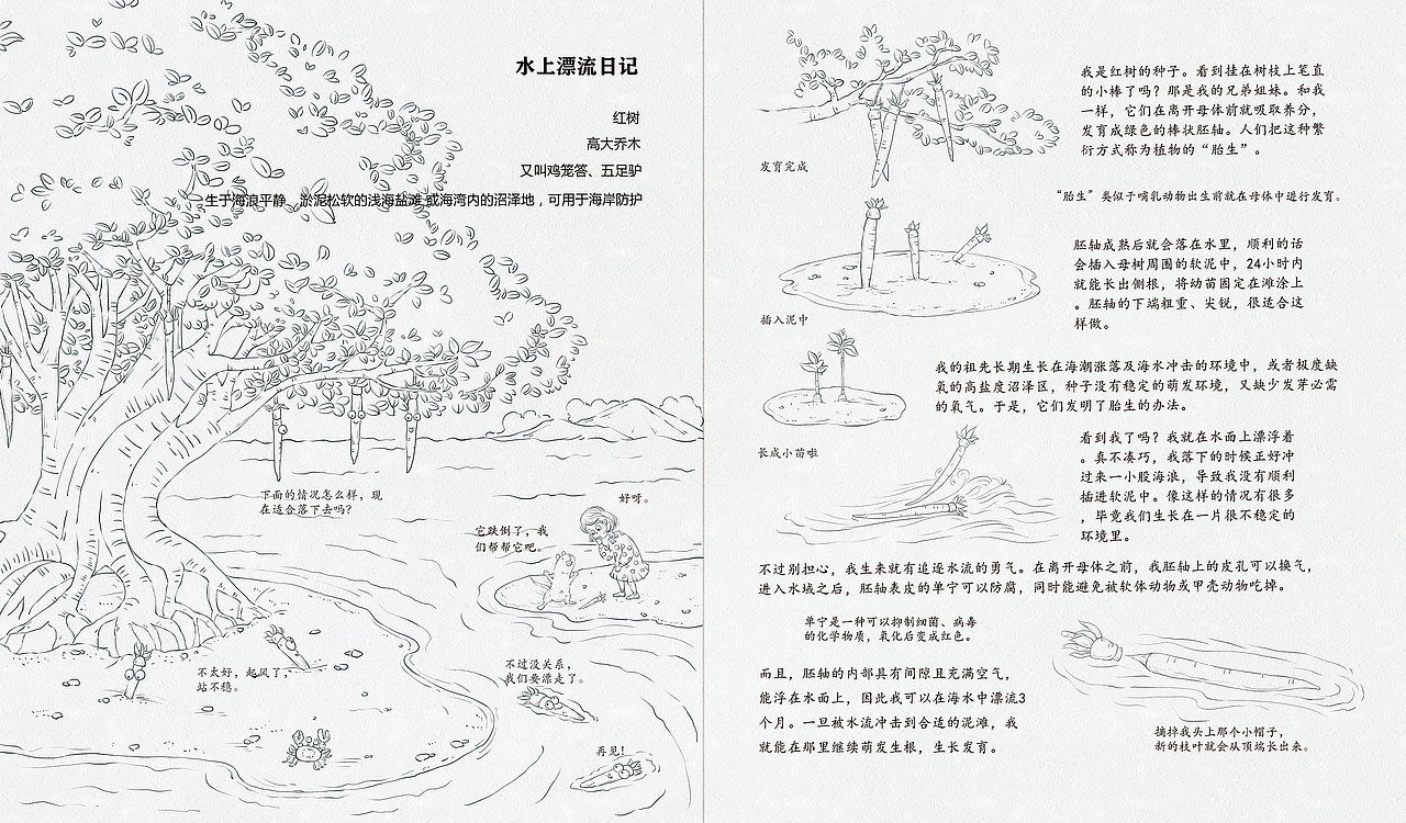 植物的旅行-线（图ZMjgxMzI1MDI4） - 绘本 - 站酷设计师高傲的喵原创素材 - 站酷ZCOOL