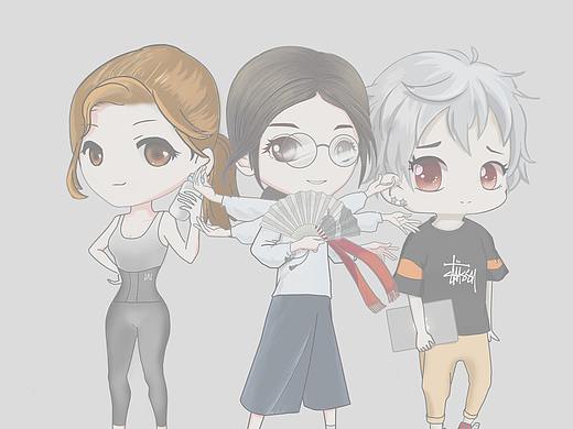 Q版卡通人物手绘