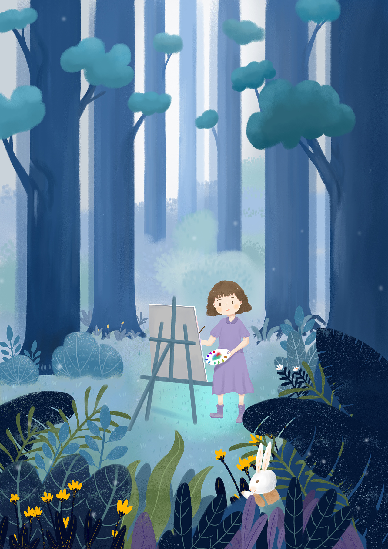 绘本插画-奇妙森林