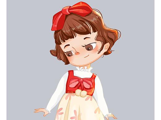 q版小女孩（個(gè)人主頁-ZMzg1NjcxNTI=） - 商業(yè)插畫 - 站酷設(shè)計(jì)師王喵喵MAO原創(chuàng)素材 - 站酷ZCOOL