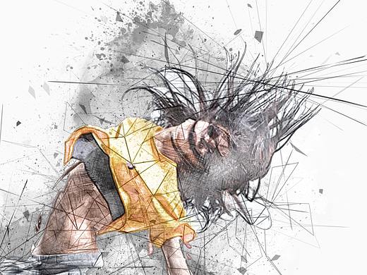 来一组涂鸦式练习