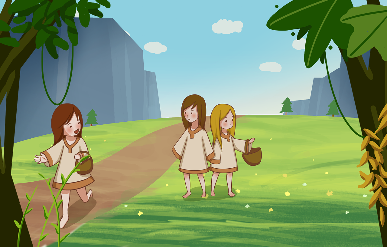 早期的卡通小场景