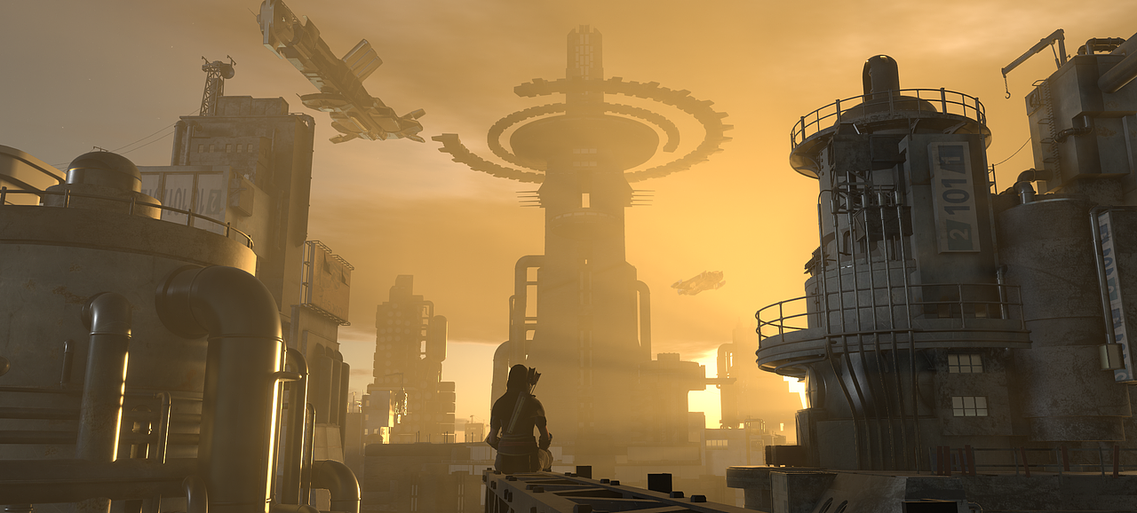 3d渲染未来朋克