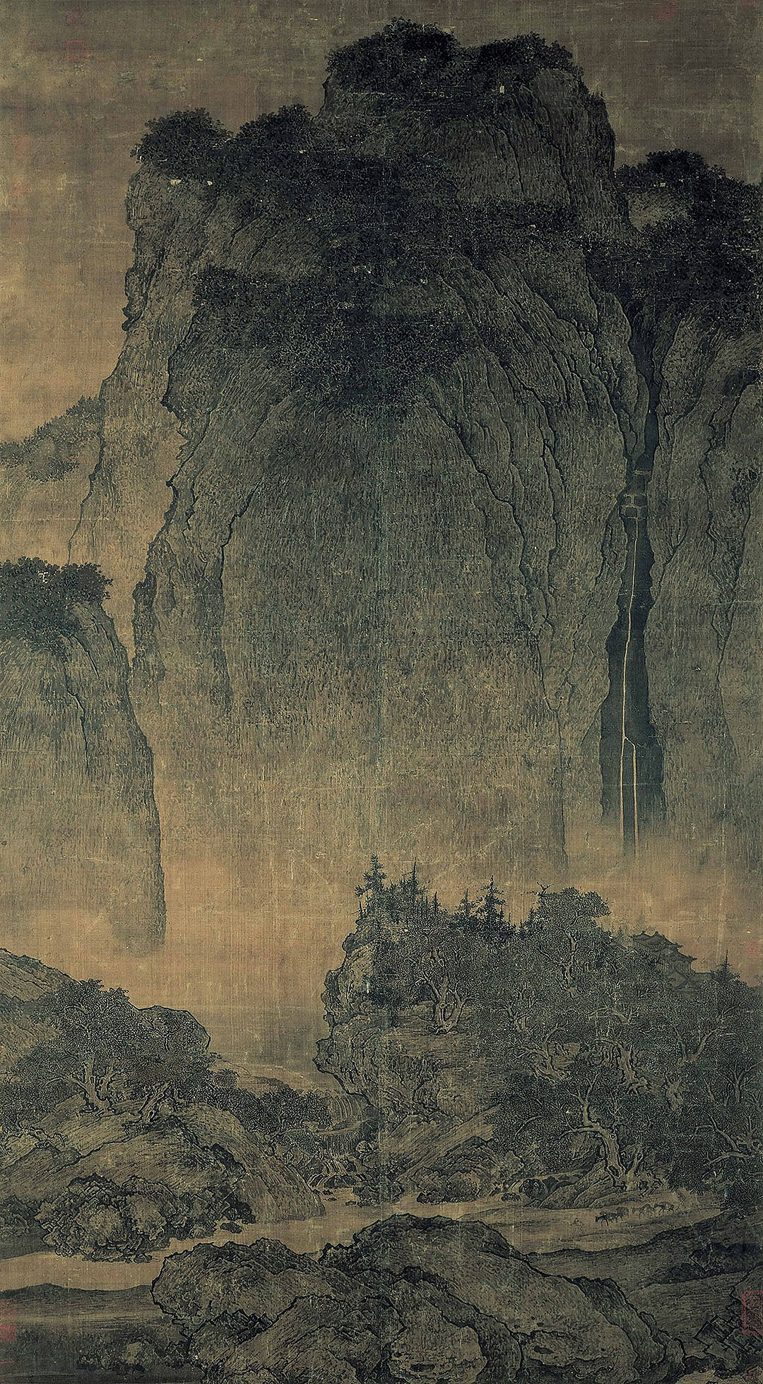 北宋范宽溪山行旅图