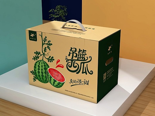 铜川绿万家净菜大礼包,甜瓜,西瓜包装设计
