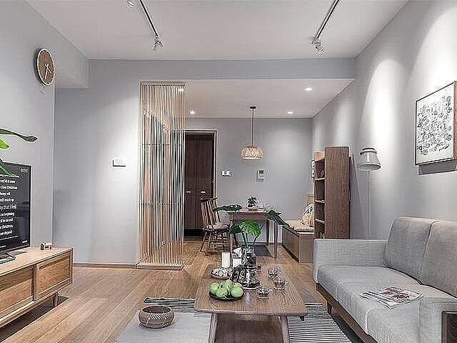 日式小清新两居室，文艺的屏风，清透的落地窗（图ZMTY2ODYwNjQ0） - 家装设计 - 站酷设计师河北亿佰居装饰原创素材 - 站酷ZCOOL