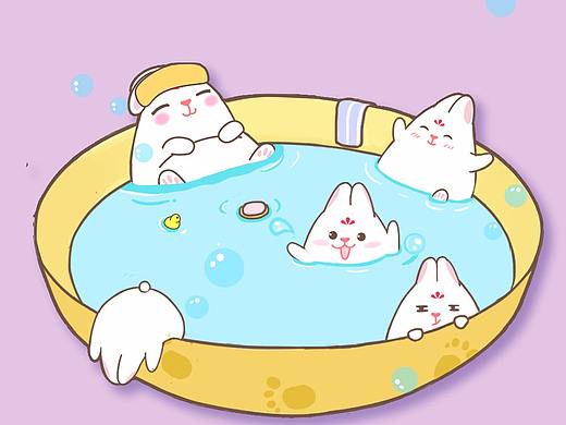 兔小妃表情 夏日篇