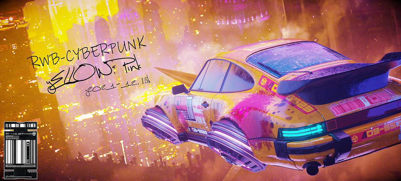 cyberpunk汽车渲染练习