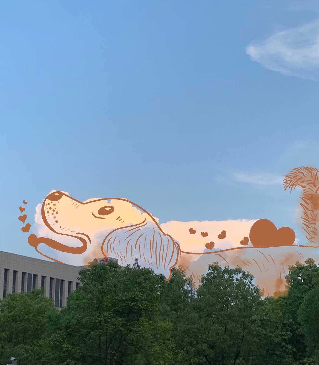 武漢的云（湖工大視角的云朵朵）（圖ZMjU1MDA3MDky） - 新銳潮流插畫 - 站酷設(shè)計(jì)師黑狗阿凡達(dá)原創(chuàng)素材 - 站酷ZCOOL