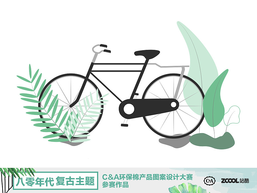 那些年的二八单车（图ZMTA4ODg2Nzcy） - 图案 - 站酷设计师Qiuiu原创素材 - 站酷ZCOOL