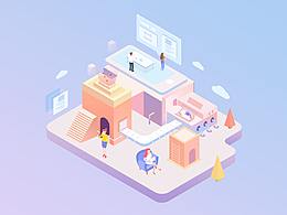 2108新技能解锁，第一次制作2.5D等距插画风