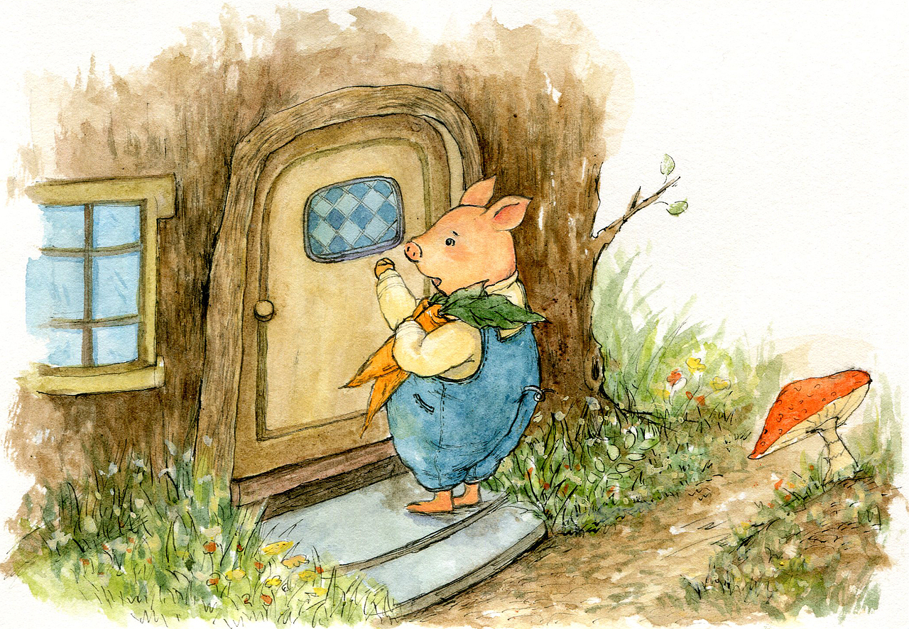 【儿插】猪猪（图ZMTEzNTE5NDky） - 儿童插画 - 站酷设计师阿景呐原创素材 - 站酷ZCOOL