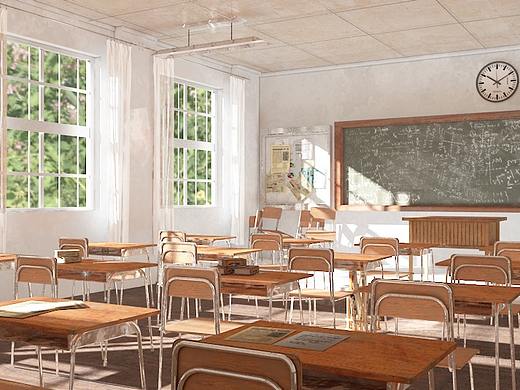 教室场景建模（个人主页-ZNDg4NTY0OTY=） - 场景 - 站酷设计师D6vj原创素材 - 站酷ZCOOL