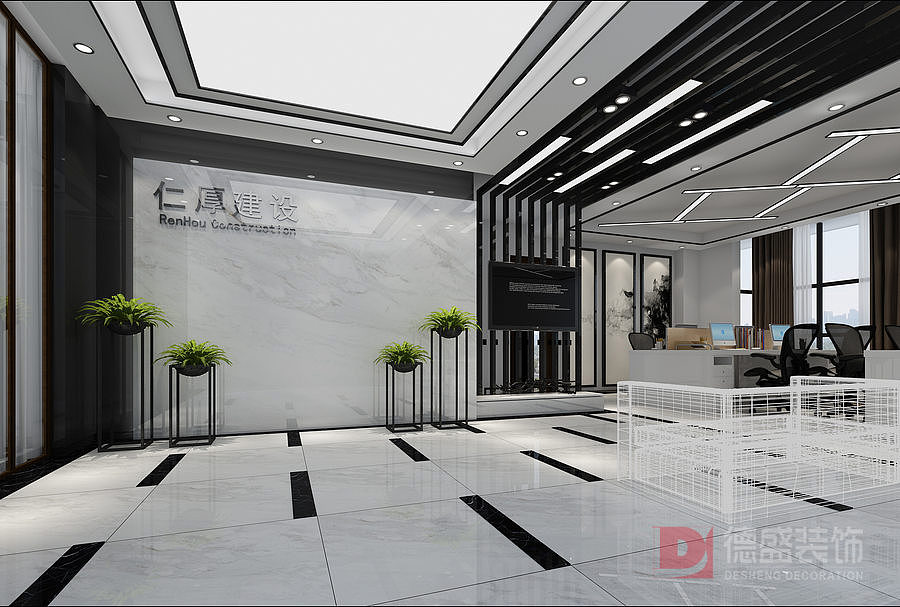 仁厚建设办公室-办公室设计,办公室装修（图ZMTM1NzUxMDAw） - 家装设计 - 站酷设计师办公室设计装修原创素材 - 站酷ZCOOL