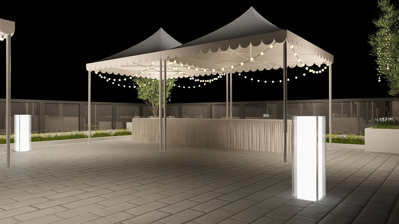 欧式户外场景亮化设计3D效果图（图ZMzQzMjU4NjEy） - 场景 - 站酷设计师3D设计师NG男原创素材 - 站酷ZCOOL