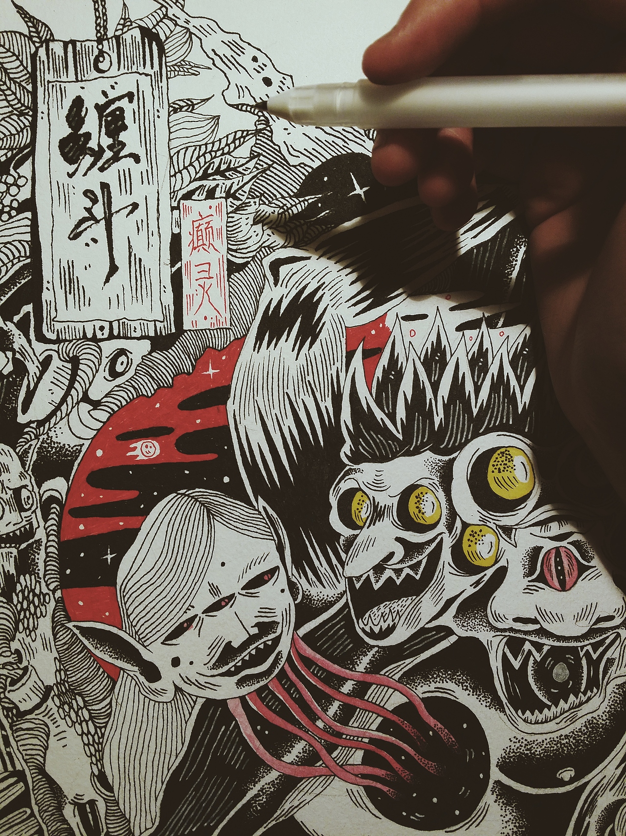 《缠斗》（图ZMzQ2ODkxMjQ=） - 创作习作 - 站酷设计师癫灵原创素材 - 站酷ZCOOL