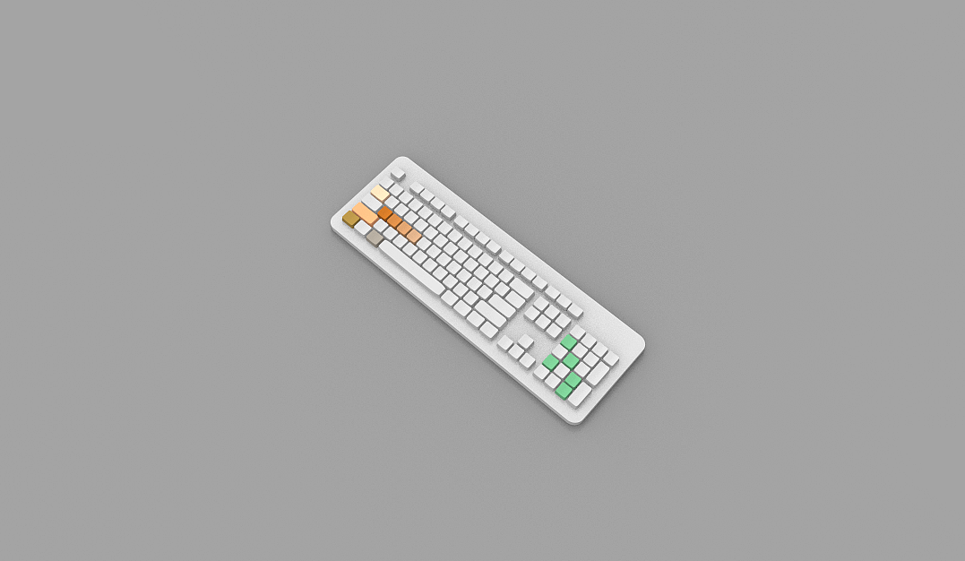 blender建模练习05-键盘（图ZMTk2OTUxNTU2） - 产品 - 站酷设计师Vinfol原创素材 - 站酷ZCOOL