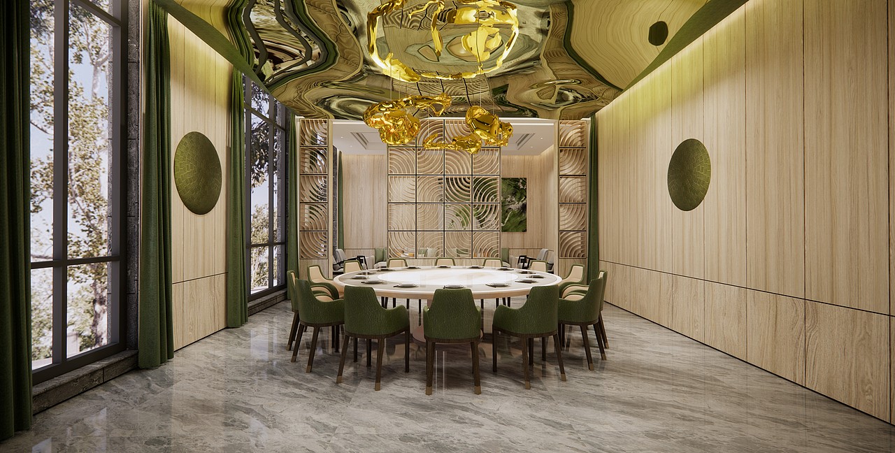 植物风格餐厅设计