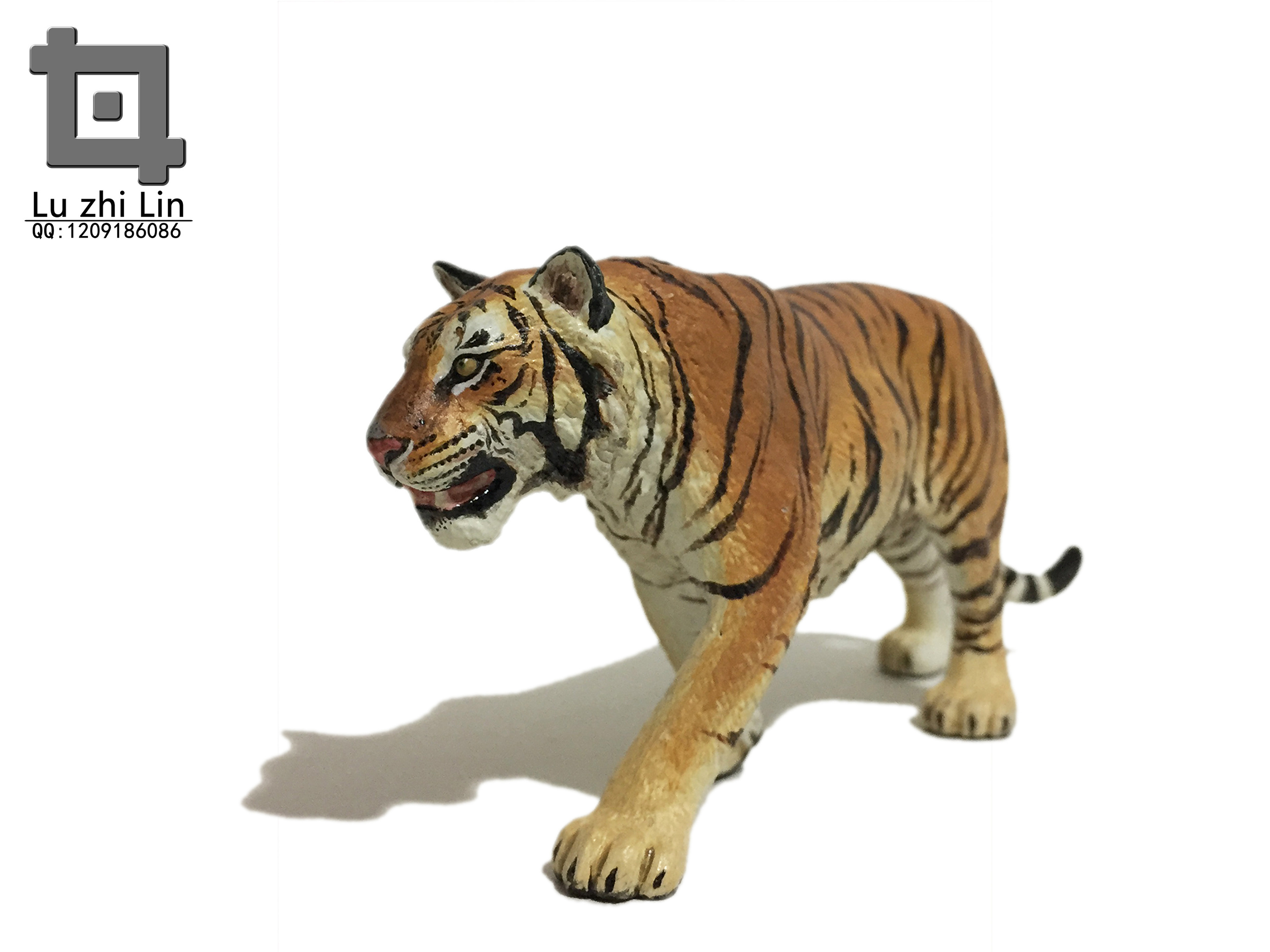 老虎模型的制作过程图片