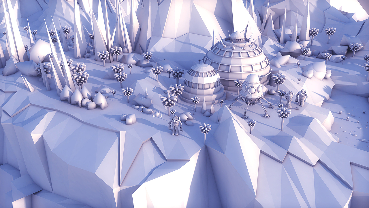 未知星系的清晨时光