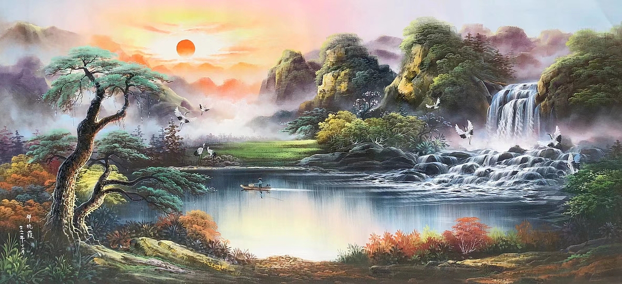 山水油画家——邓晓霞|纯艺术|绘画|卖画15175414393_原创作品-站酷