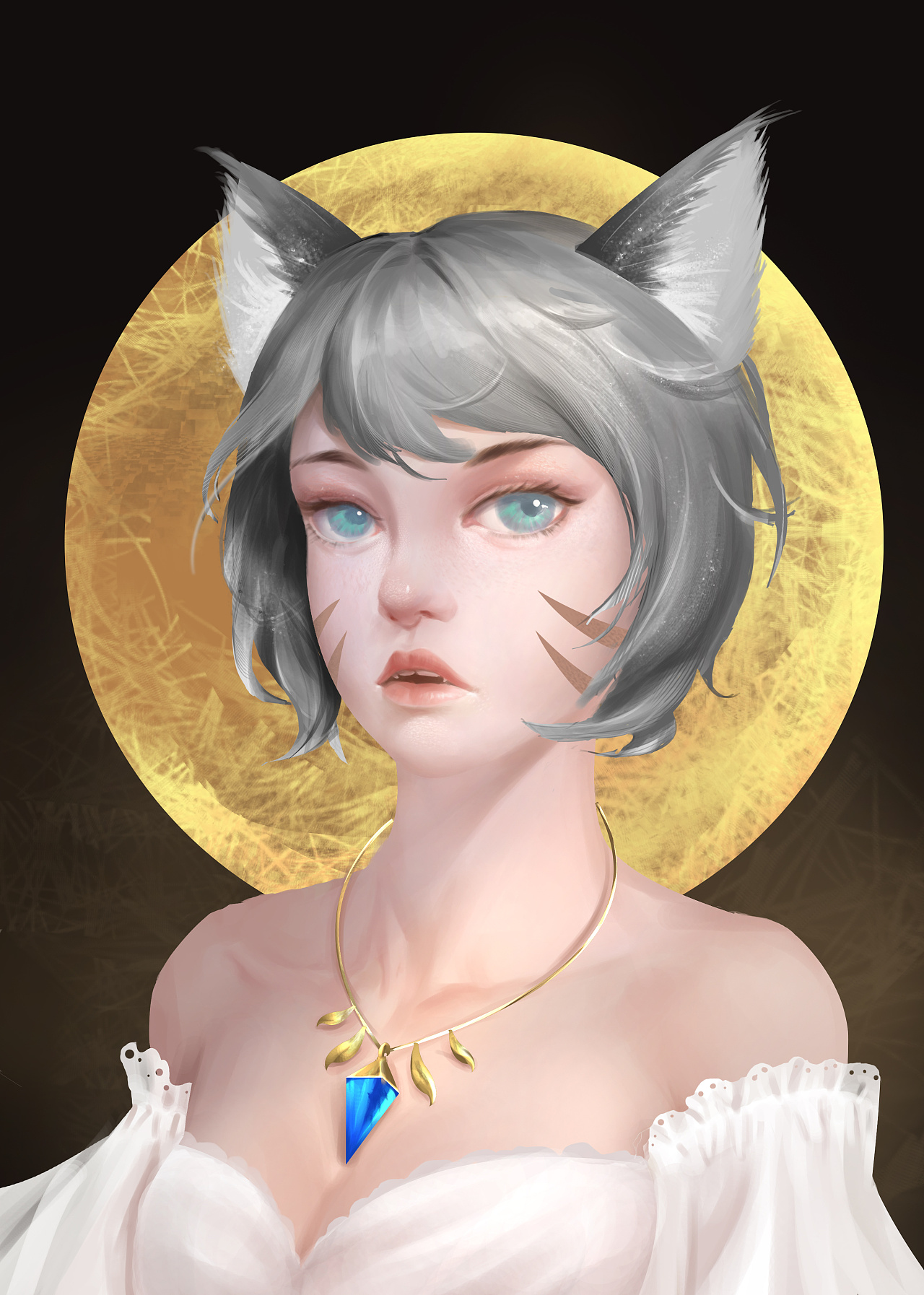 猫女头像 原创作品 站酷 Zcool