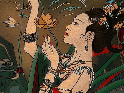 敦煌飞天（个人主页-ZNjE5NDE4ODQ=） - 创作习作 - 站酷设计师小練Xiaolian原创素材 - 站酷ZCOOL