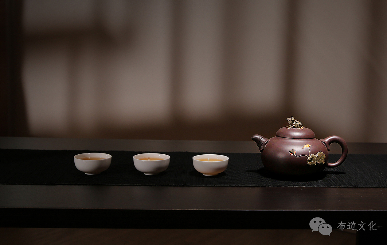 布道文化 茶器 紫砂壶 原矿 全手工 青蛙莲叶