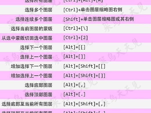 ps ai 常用快捷键 热门快捷键