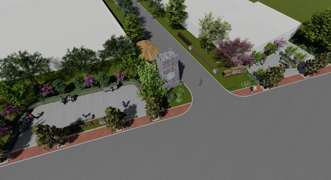 乡村广场|空间|景观设计|子懿思言 - 原创作品 - 站酷 (zcool)