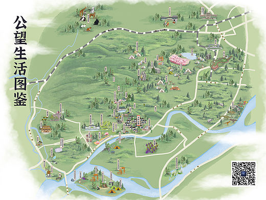 为万科画的（手绘地图）