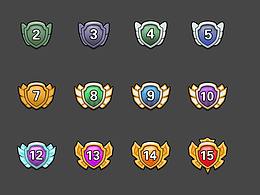 成就段位圖標設計