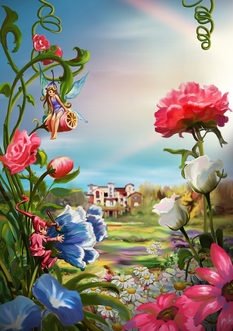 场景类（图ZNDE3NTE4ODg=） - 商业插画 - 站酷设计师小草的芬芳原创素材 - 站酷ZCOOL