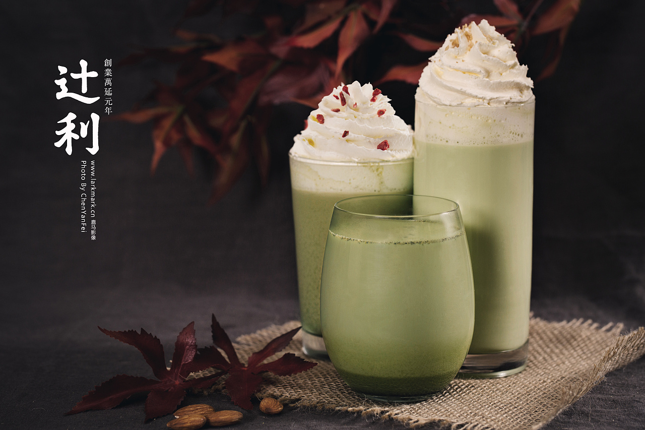 八月桂花香~辻利抹茶 饮品图片 饮料摄影 海报