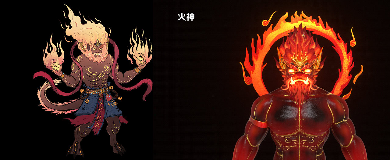 大地五神- 风神 月神 水神 大地神 火神（图ZMjkzMjExNjA4） - 动画/影视 - 站酷设计师黑丽子原创素材 - 站酷ZCOOL