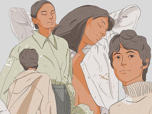 人物拼贴色彩系列