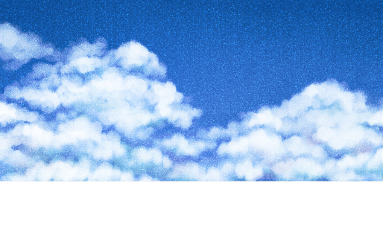 在刚才的图层上点画出云彩的高光