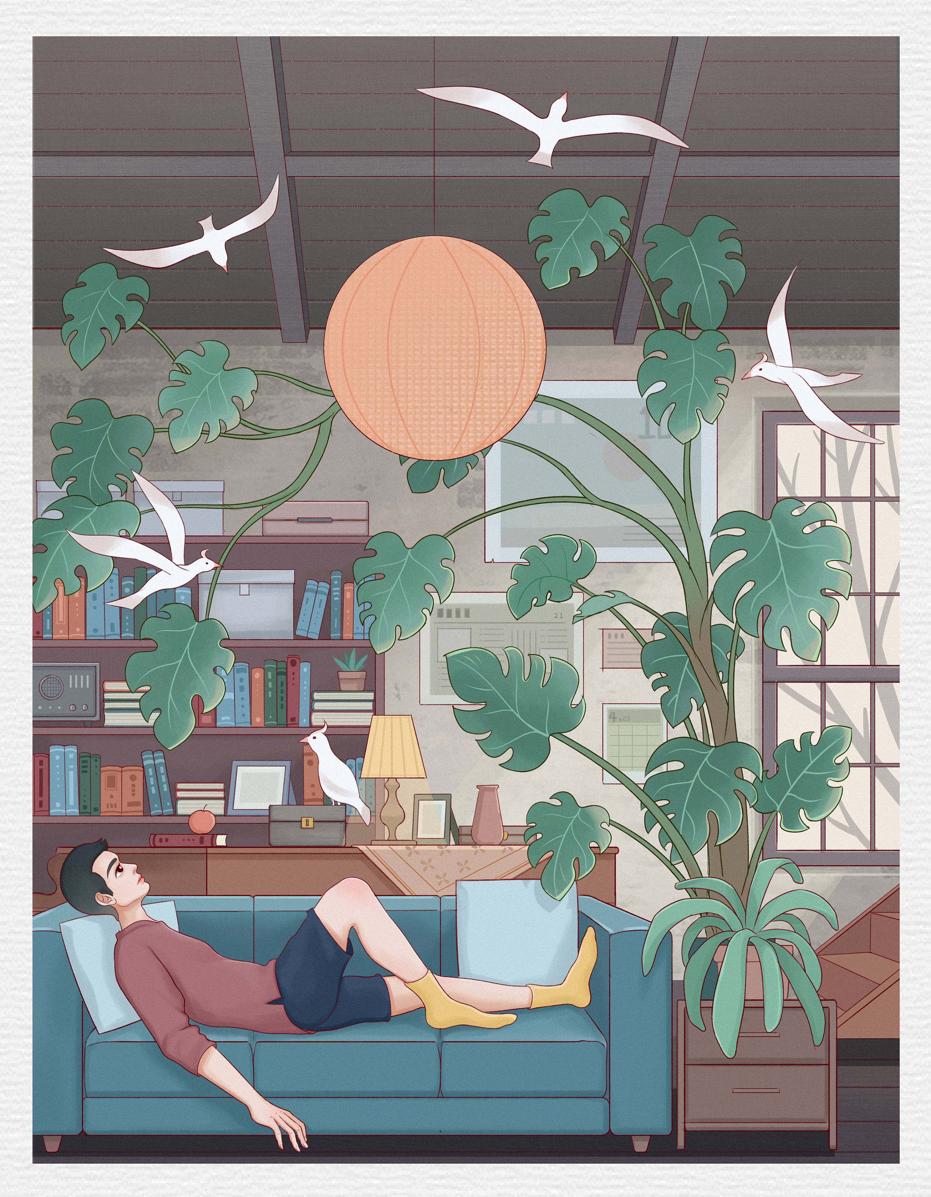 一个人|插画|插画习作|木易然 - 原创作品 - 站酷 (zcool)