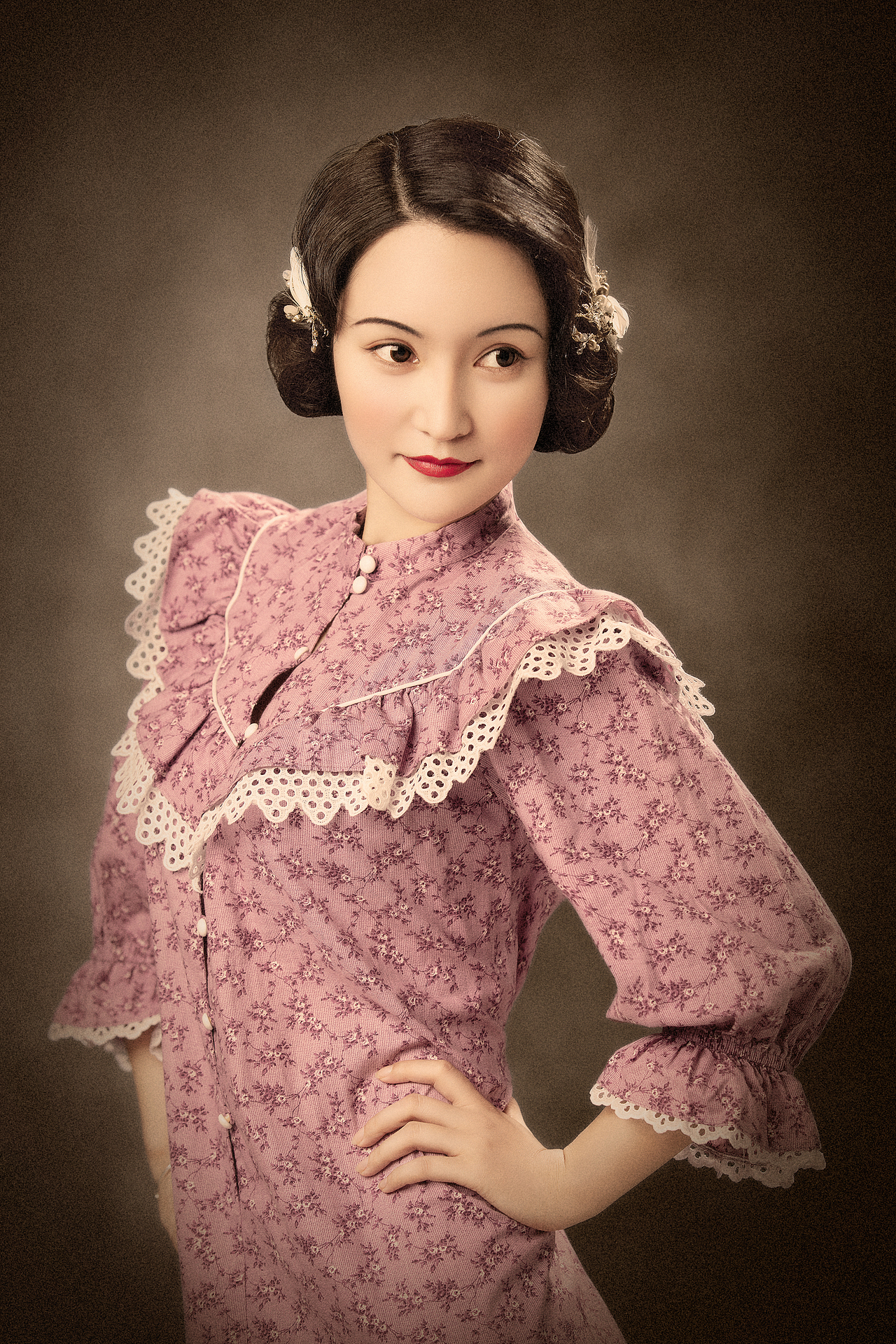 民国贵族名媛-古着小礼服