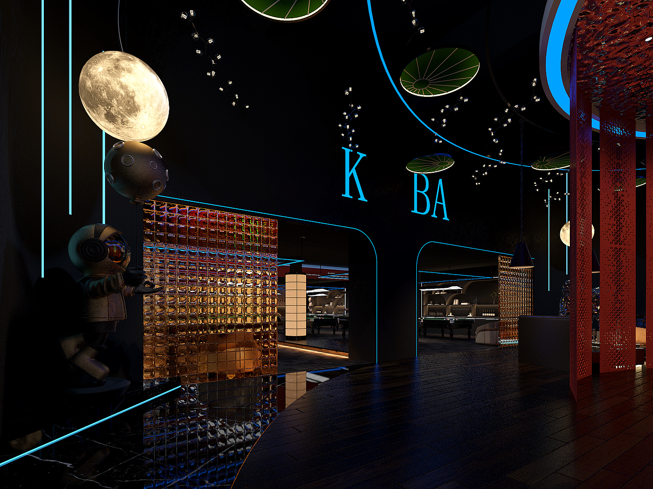 某酒吧台球会所