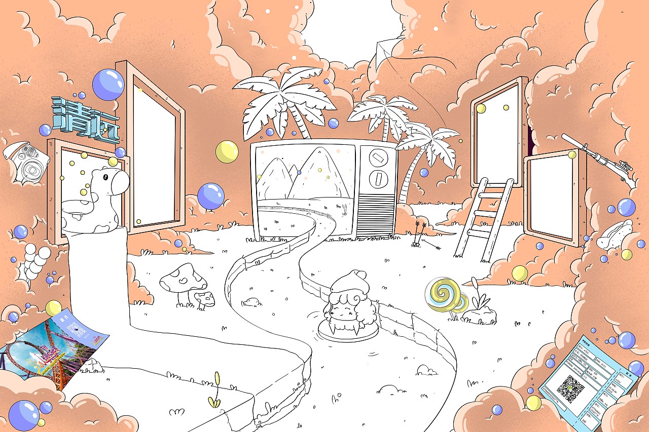 小杨“最幸福的事”插画