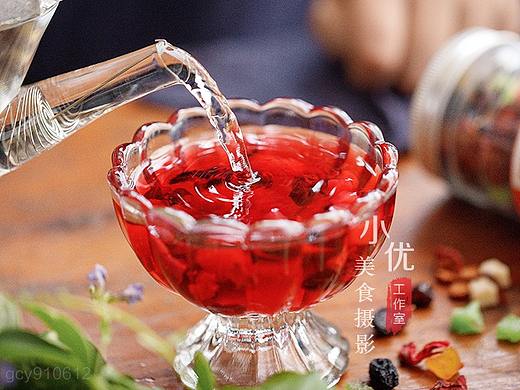 静物摄影 花果茶 