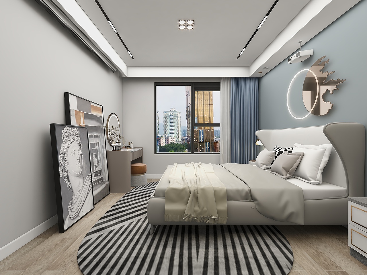 山西长治锦绣景园(105平方简约欧式三居室)