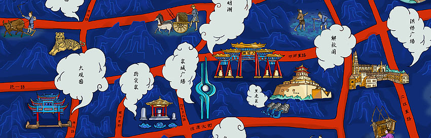 济南文化旅游地图