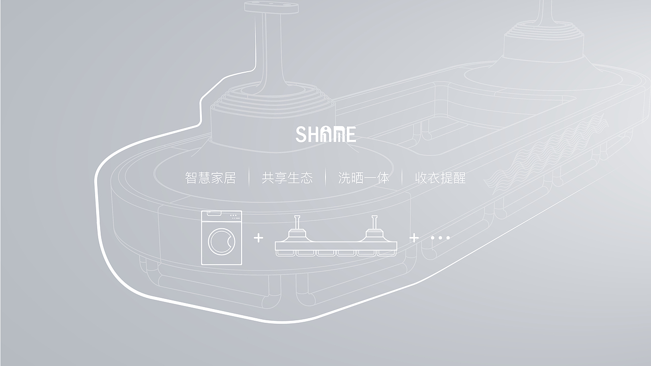 共享阳光——分区旋转式晾衣架