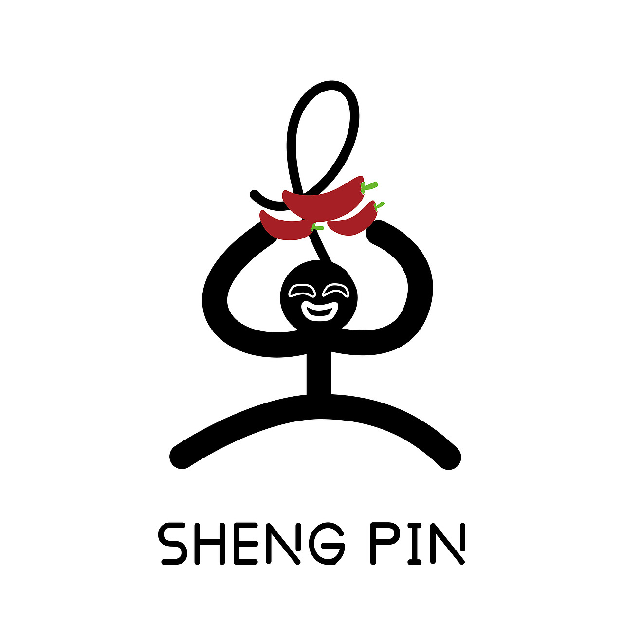 一个胡乱的辣椒酱logo