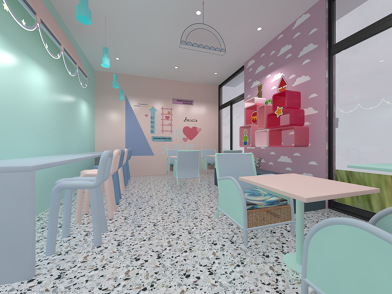 糖果风饮品店（图ZMjcxMzk2NjA0） - 商业空间设计 - 站酷设计师杨波Design原创素材 - 站酷ZCOOL